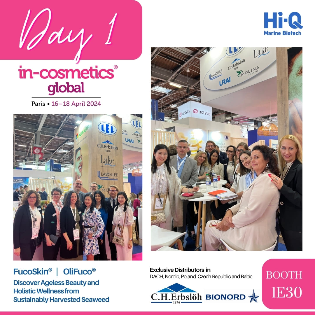 A great first day at in-cosmetics Global!
