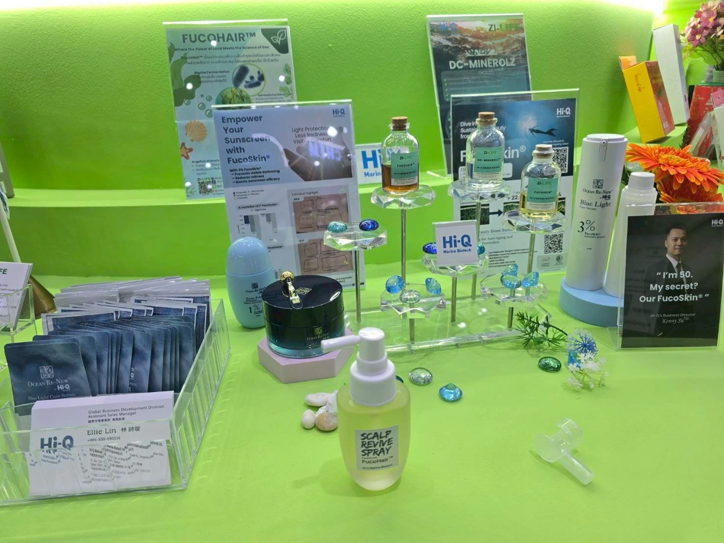 Hi-Q Marine Biotech and ZI-LIFE at in-cosmetics Asia 2025